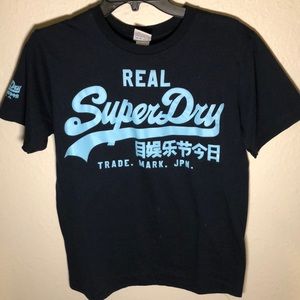 Used Superdry Premium Men’s T-Shirt Blue Medium